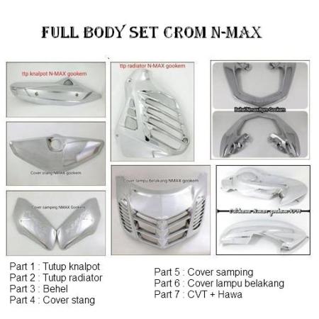 FULL BODY SET N-MAX CROM (7 parts) GOOKEM